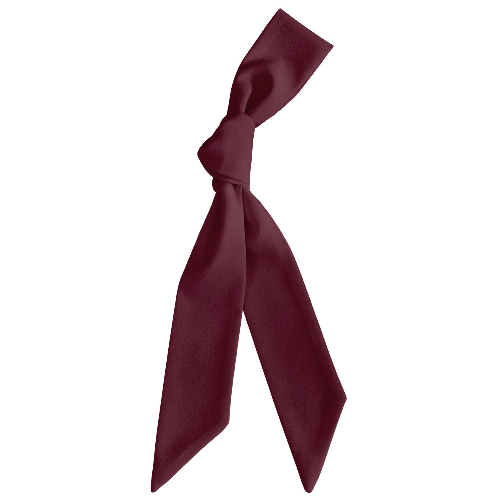 Azazie Cabernet Hair Scarf - Scarf Tied Into Knot - Knotty Tie Co.