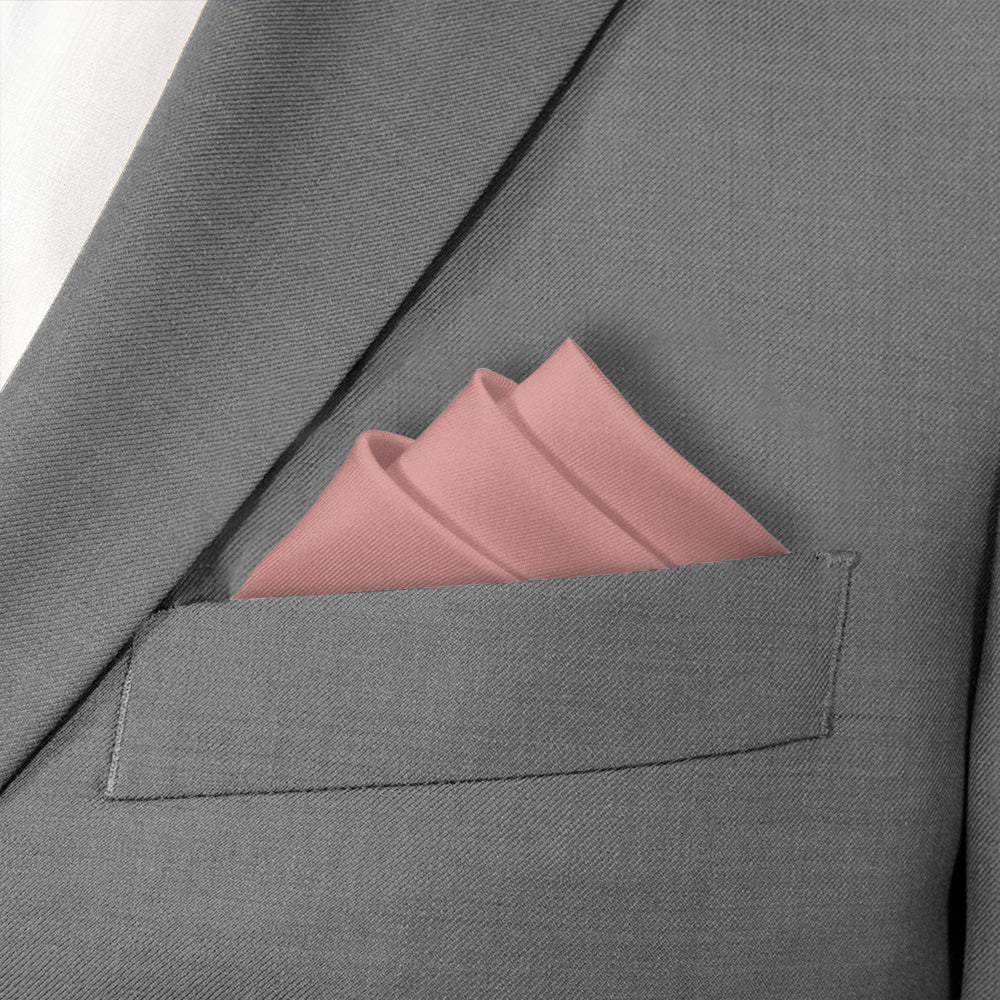 Azazie Champagne Rose Pocket Square - Stairs Fold - Knotty Tie Co.