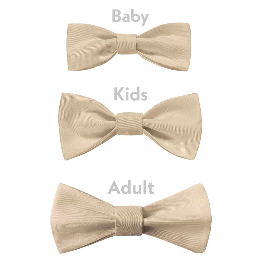 Azazie Champagne Bow Tie - Bow Sizes - Knotty Tie Co.