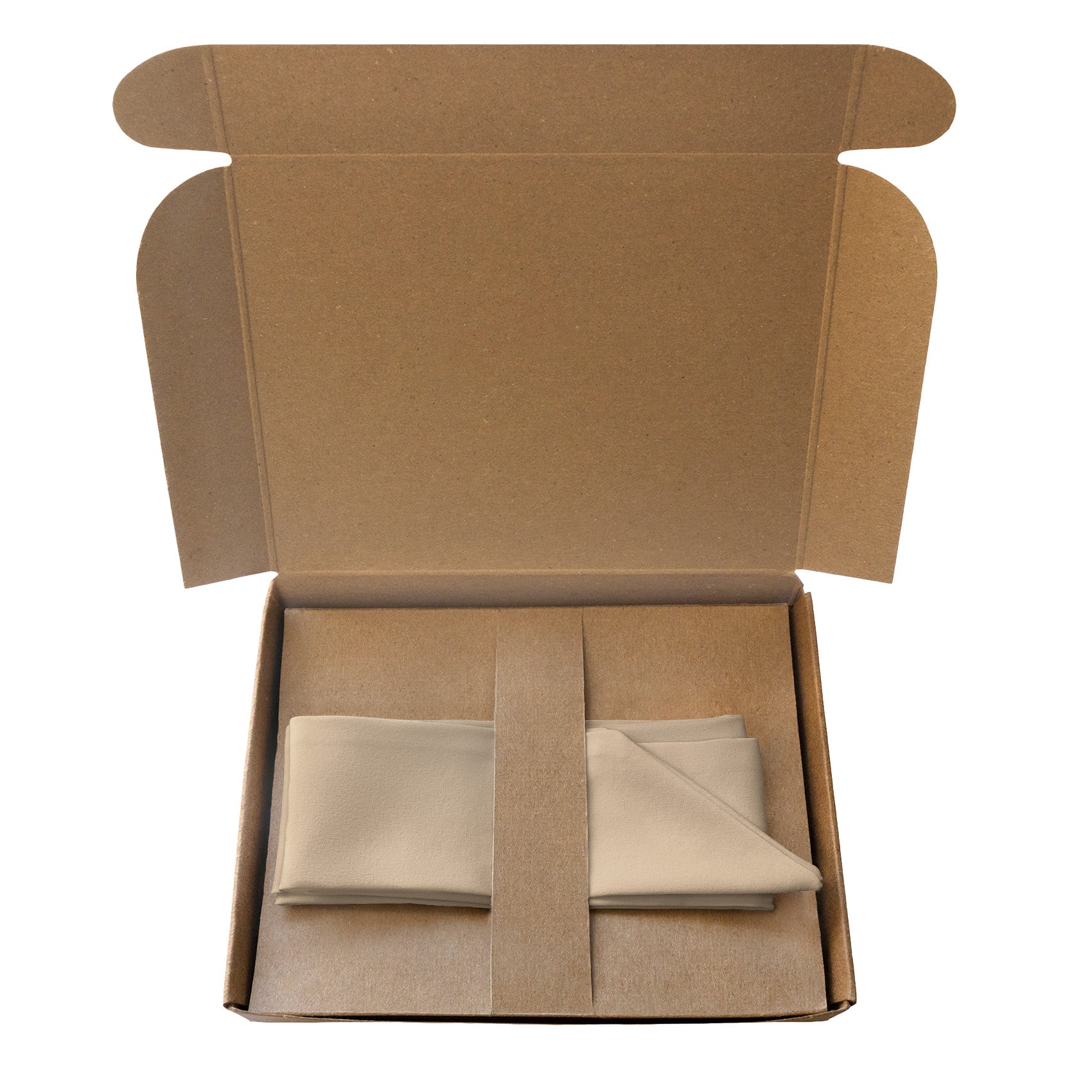 Azazie Champagne Hair Scarf - Packaging - Knotty Tie Co.