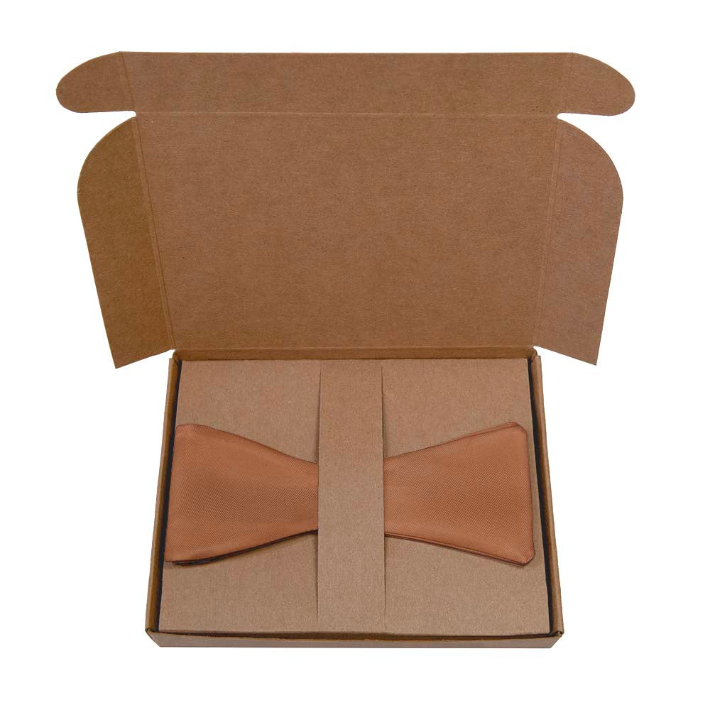 Azazie Cinnamon Bow Tie- Kraft Gift Box Packaging - Knotty Tie Co.