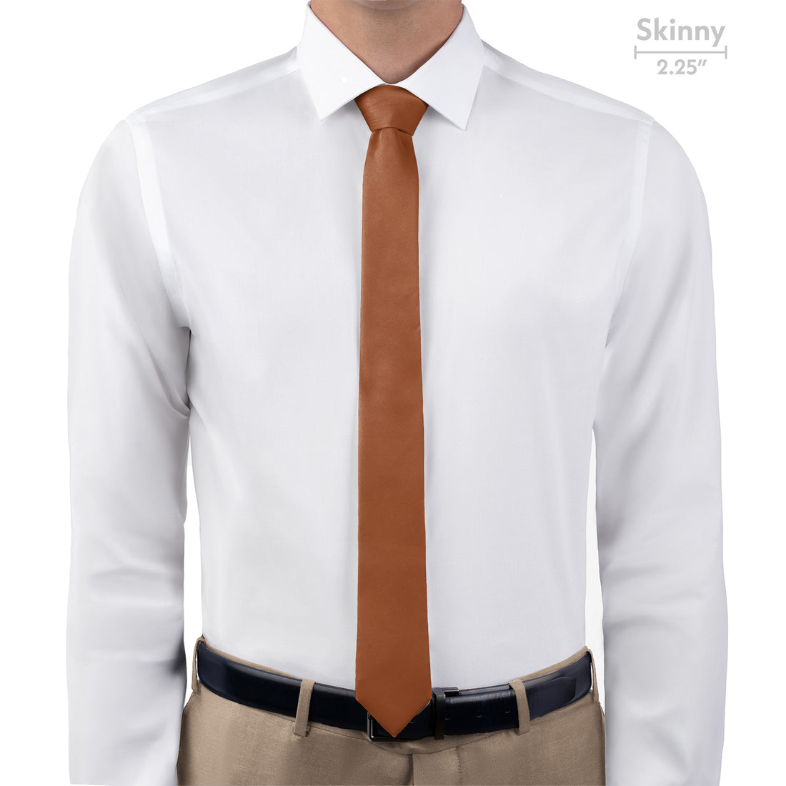 Azazie Cinnamon Necktie - Skinny - Knotty Tie Co.