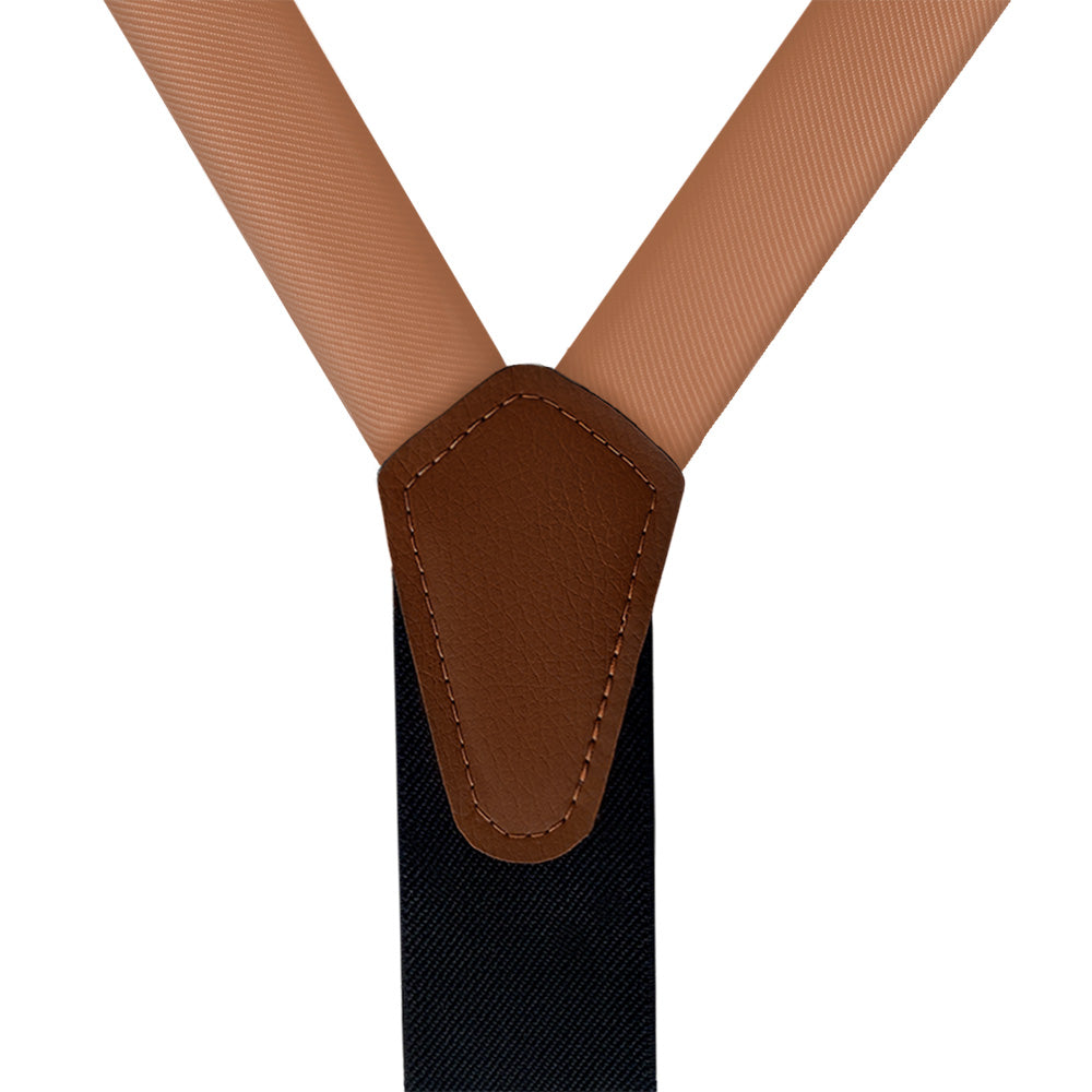 Azazie Cinnamon Suspenders - Vegan Leather Y-Back - Knotty Tie Co.