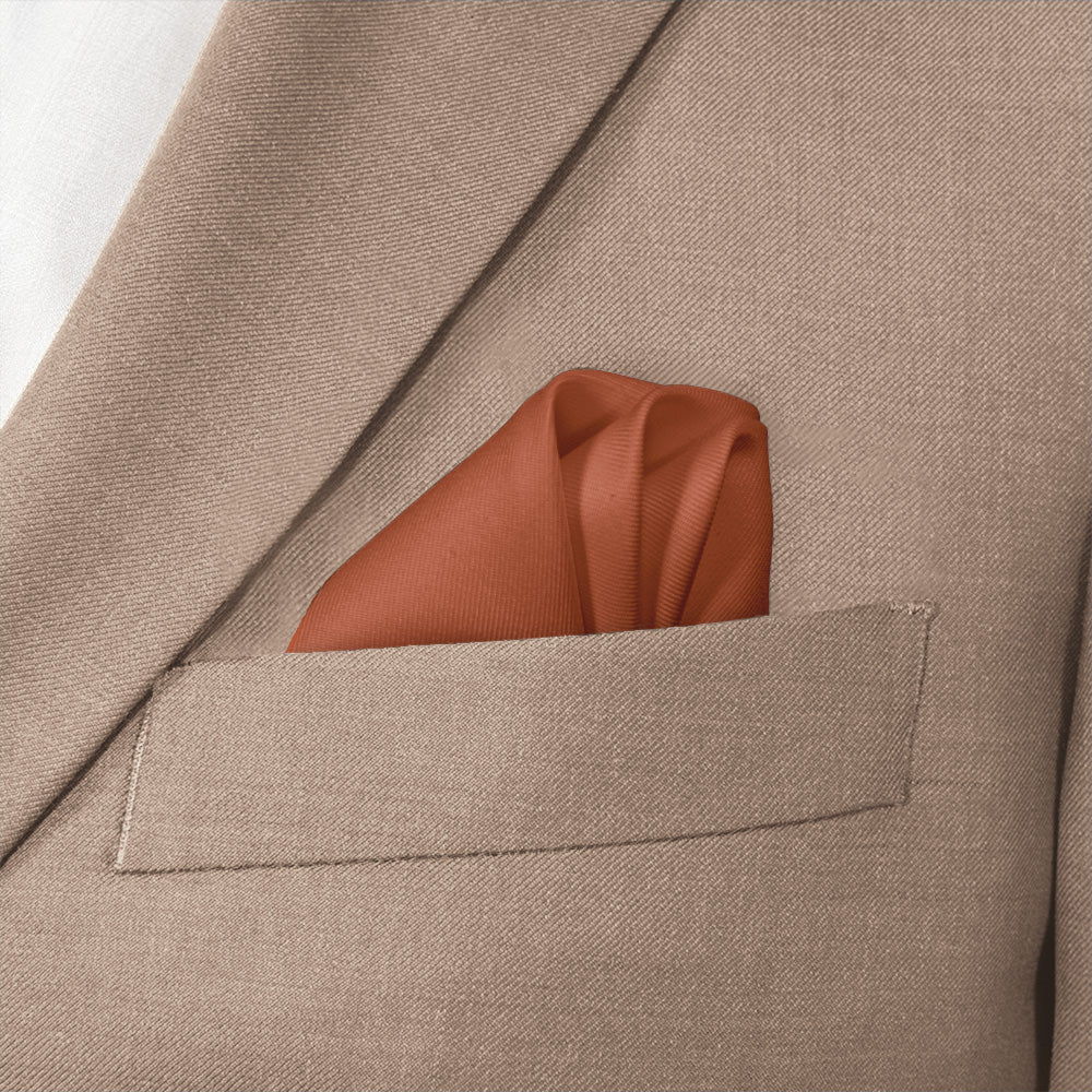 Azazie Clay Pocket Square - Wave Fold - Knotty Tie Co.