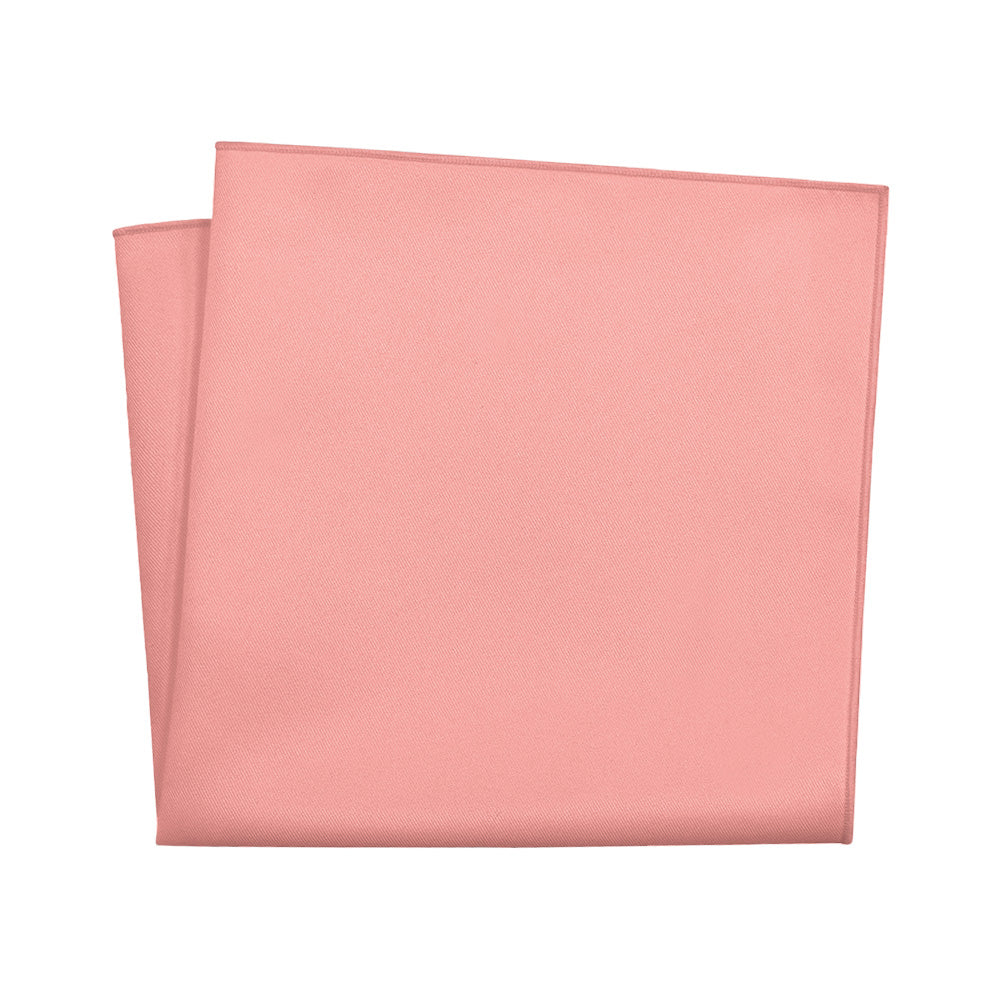Azazie Coral Pocket Square - 12" Square - Knotty Tie Co.