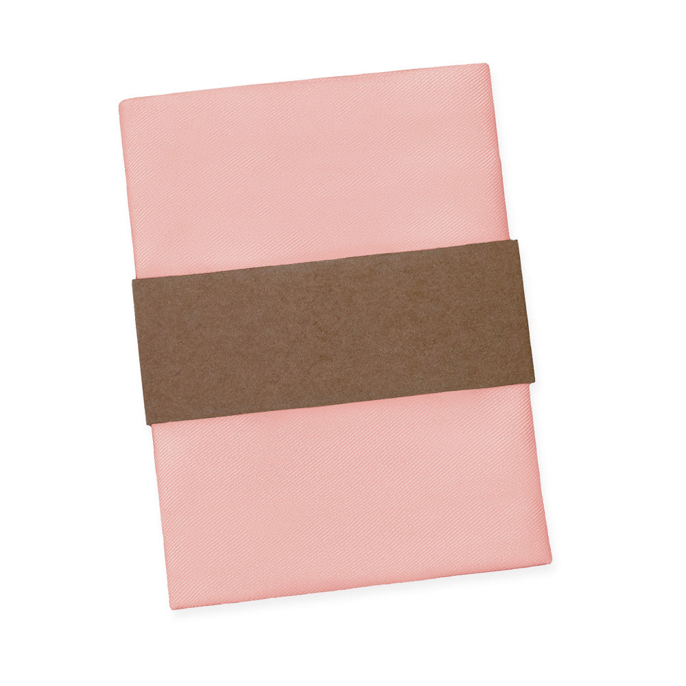 Azazie Coral Pocket Square - Packaging - Knotty Tie Co.