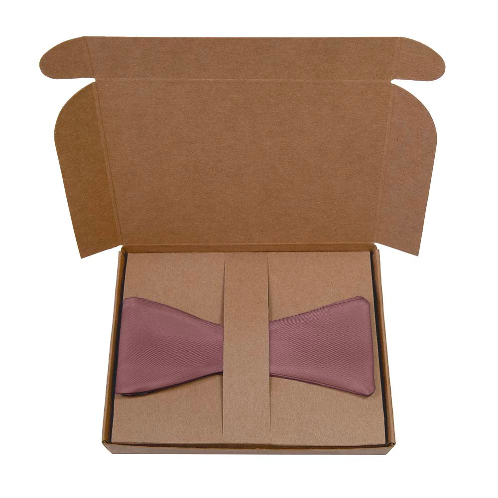 Azazie Desert Rose Bow Tie- Kraft Gift Box Packaging - Knotty Tie Co.