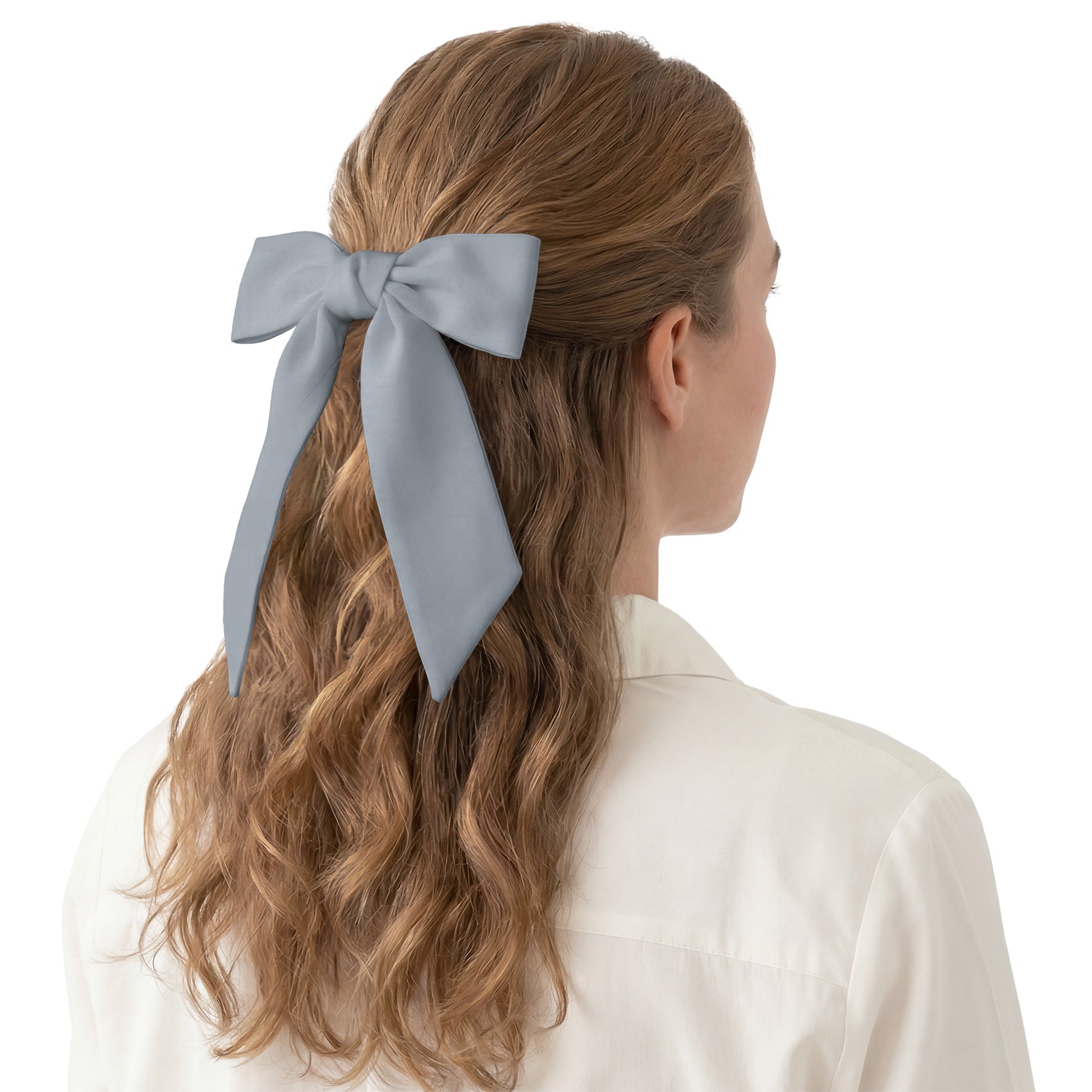 Azazie Dolphin Grey Hair Scarf - Hair Scarf - Knotty Tie Co.
