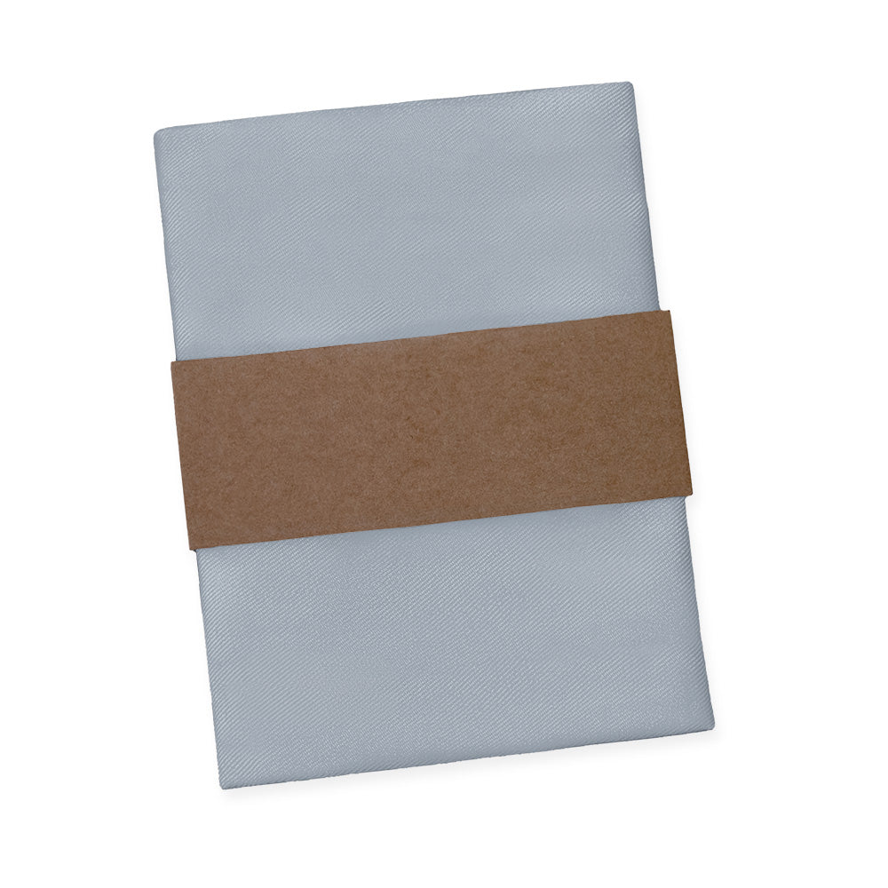Azazie Dolphin Grey Pocket Square - Packaging - Knotty Tie Co.