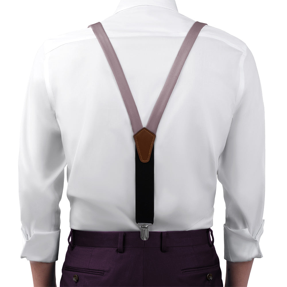 Azazie Dusk Suspenders - On Model Front View - Knotty Tie Co.