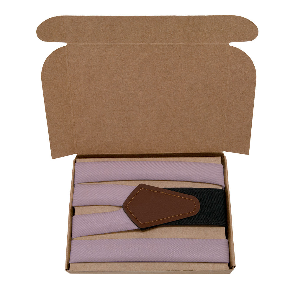 Azazie Dusk Suspenders - Kraft Gift Box Packaging - Knotty Tie Co.