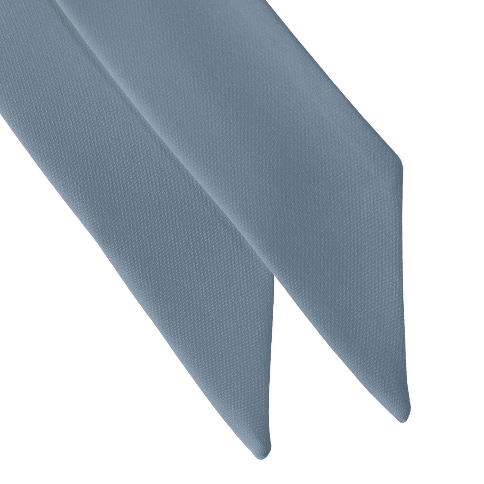 Azazie Dusty Blue Hair Scarf - Scarf Tapered Ends - Knotty Tie Co.