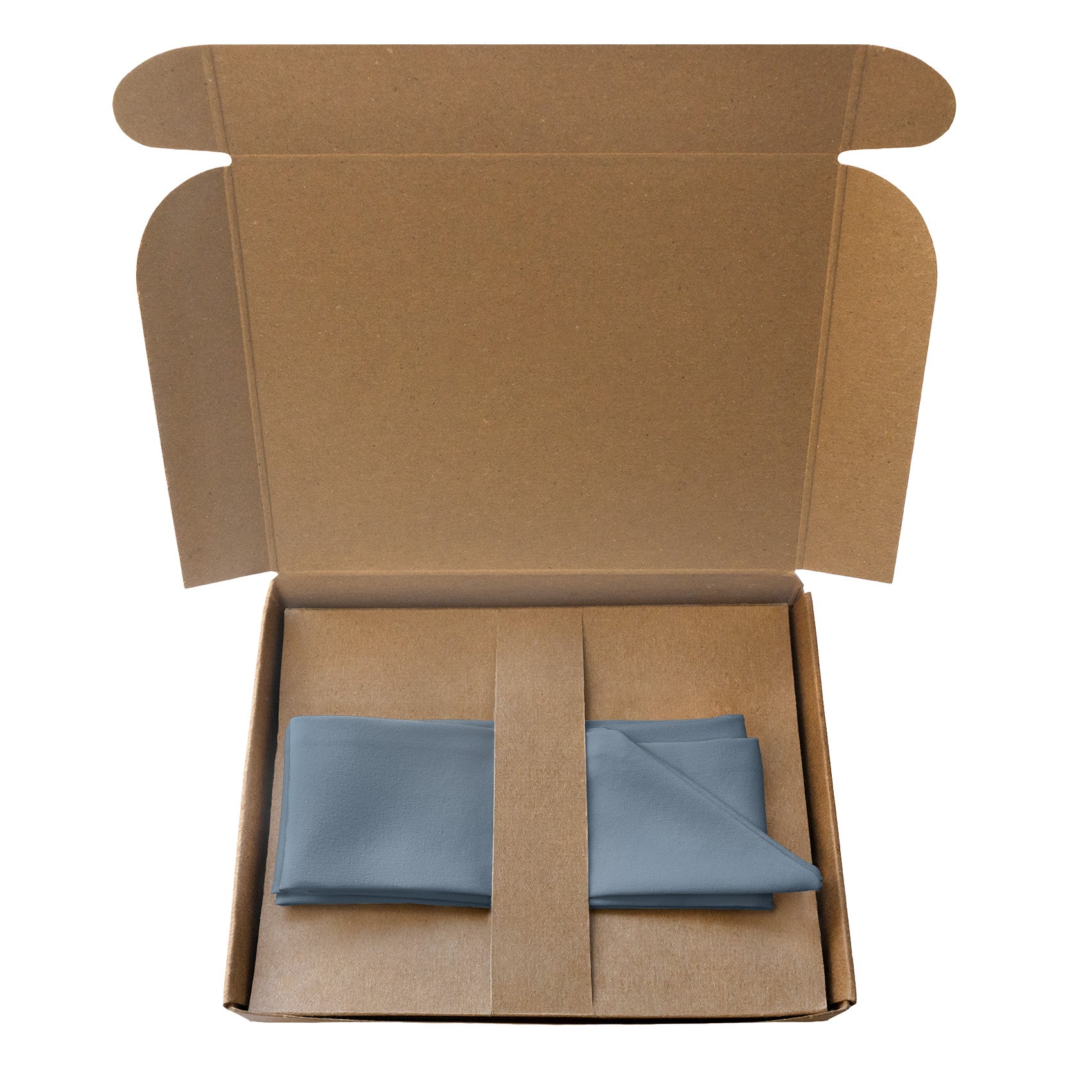Azazie Dusty Blue Hair Scarf - Packaging - Knotty Tie Co.