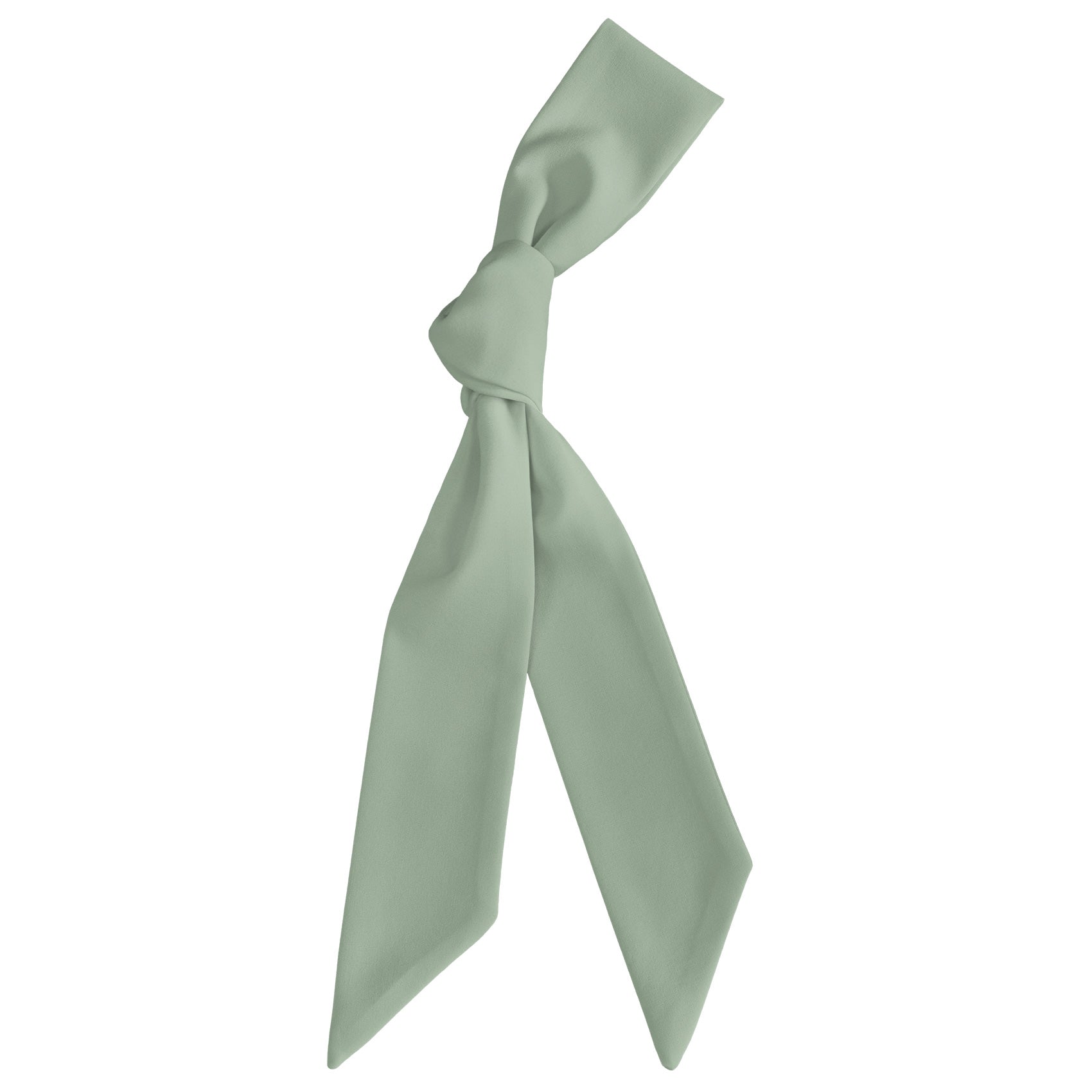 Azazie Dusty Sage Hair Scarf - Scarf Tied Into Knot - Knotty Tie Co.