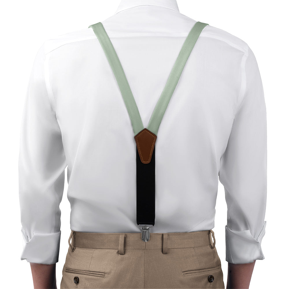 Azazie Dusty Sage Suspenders