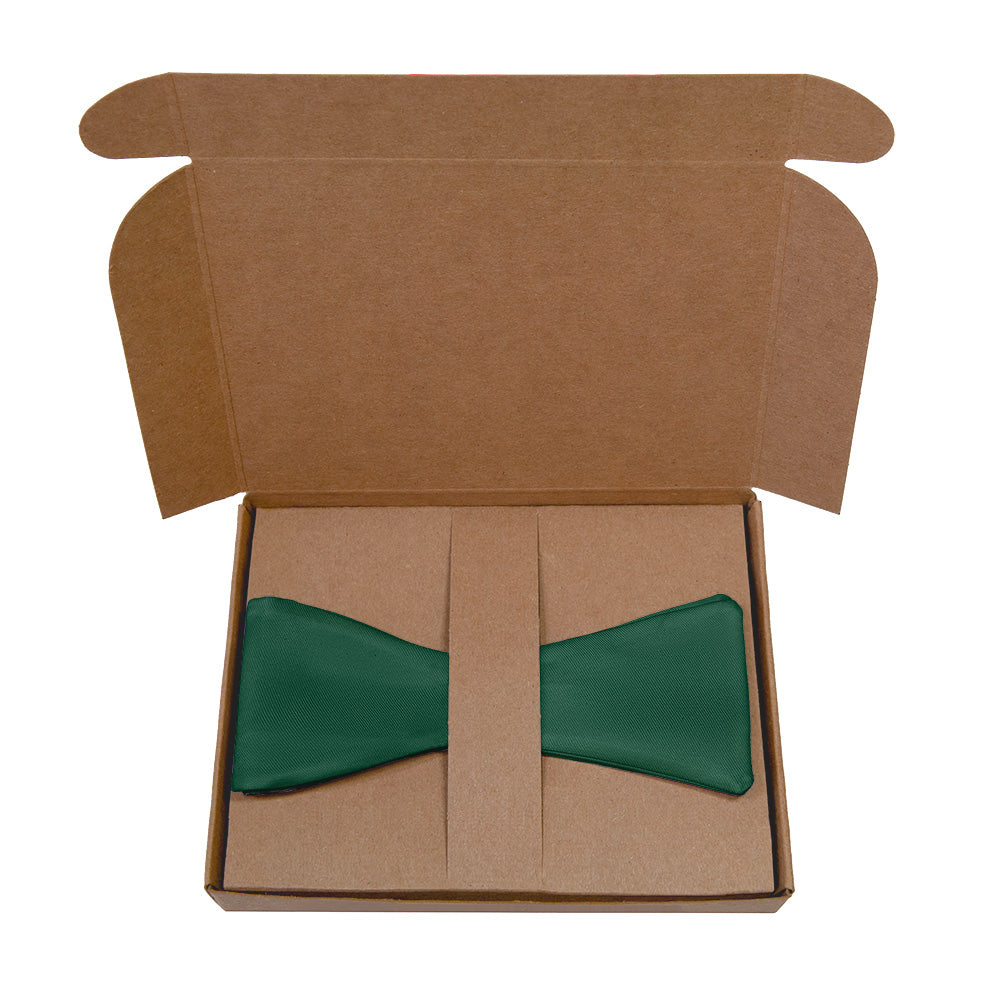 Azazie Emerald Bow Tie - Kraft Gift Box Packaging - Knotty Tie Co.
