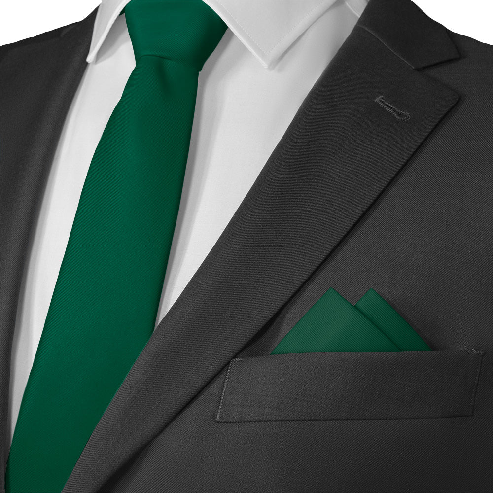 Azazie Emerald Pocket Square - Matching Necktie - Knotty Tie Co.