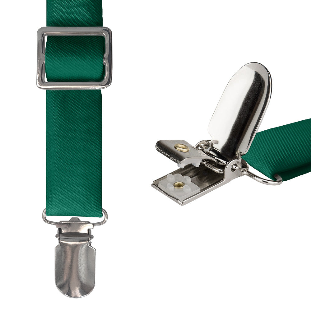 Azazie Emerald Suspenders - Hardware and Strap - Knotty Tie Co.