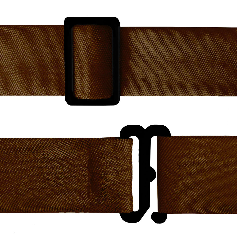 Azazie Espresso Bow Tie - Bow Tie Hardware - Knotty Tie Co.