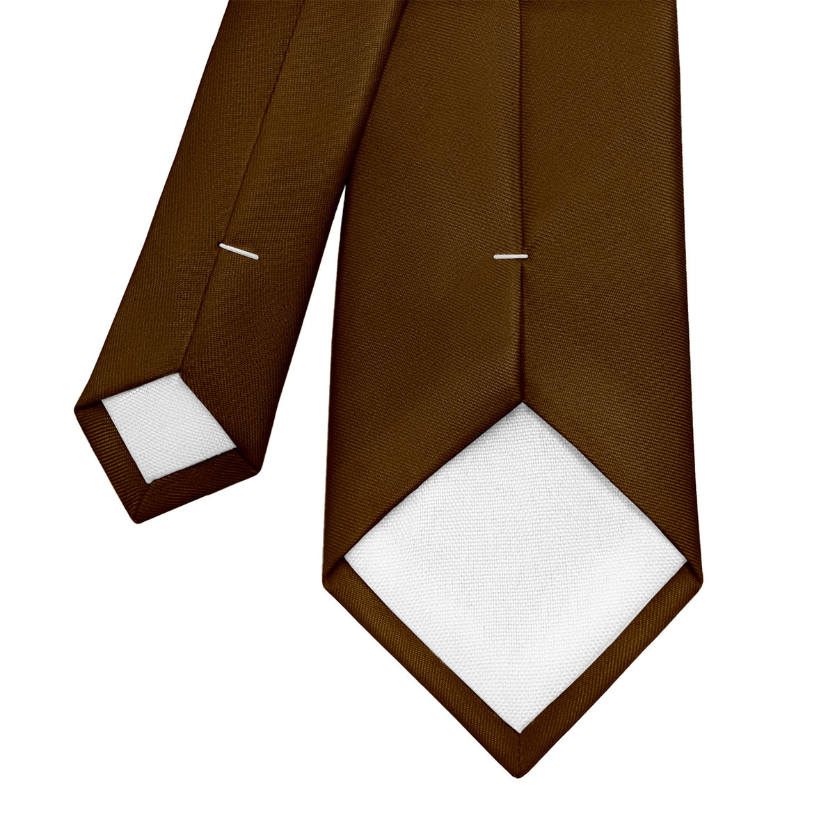 Azazie Espresso Necktie - Tipping - Knotty Tie Co.