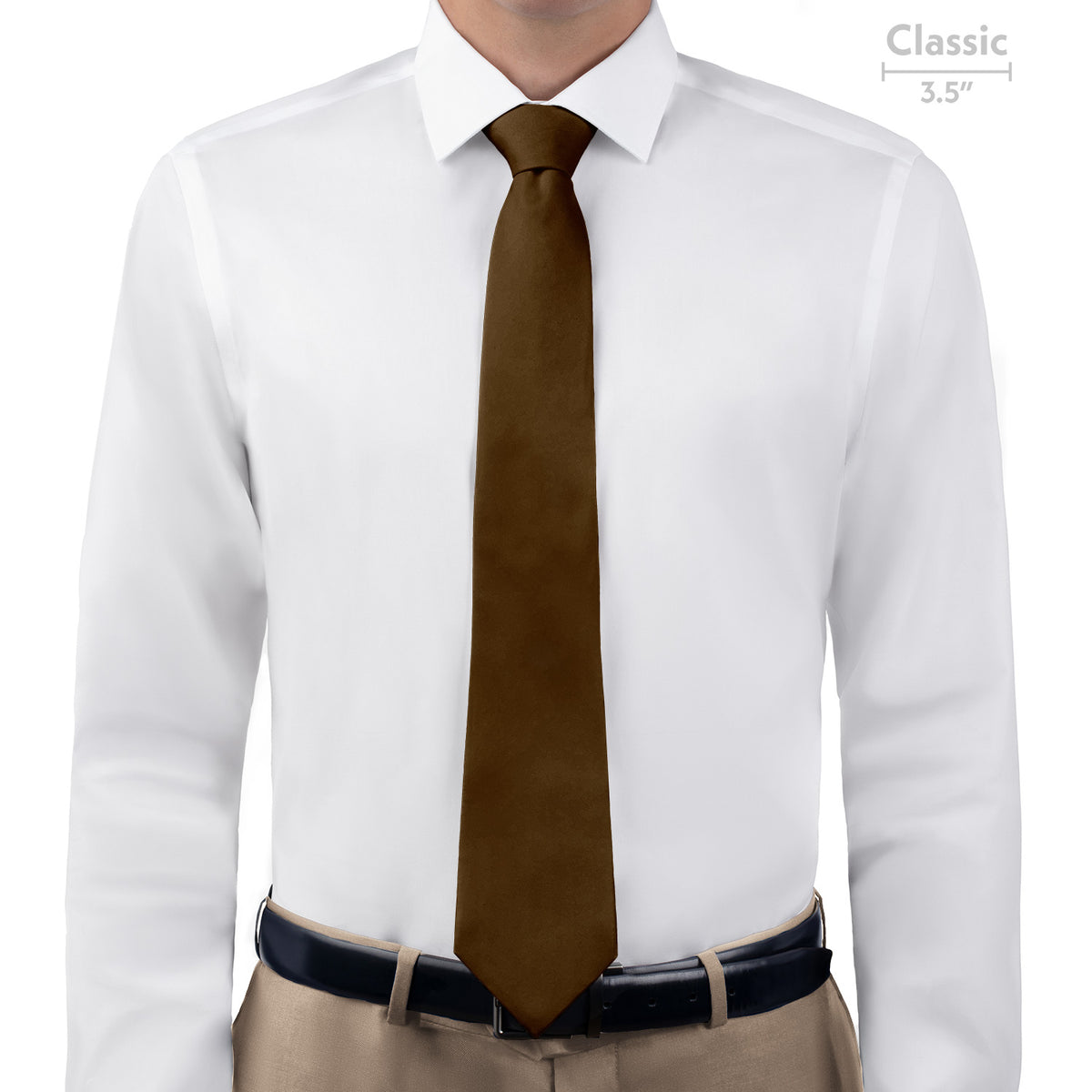 Azazie Espresso Necktie - Classic - Knotty Tie Co.