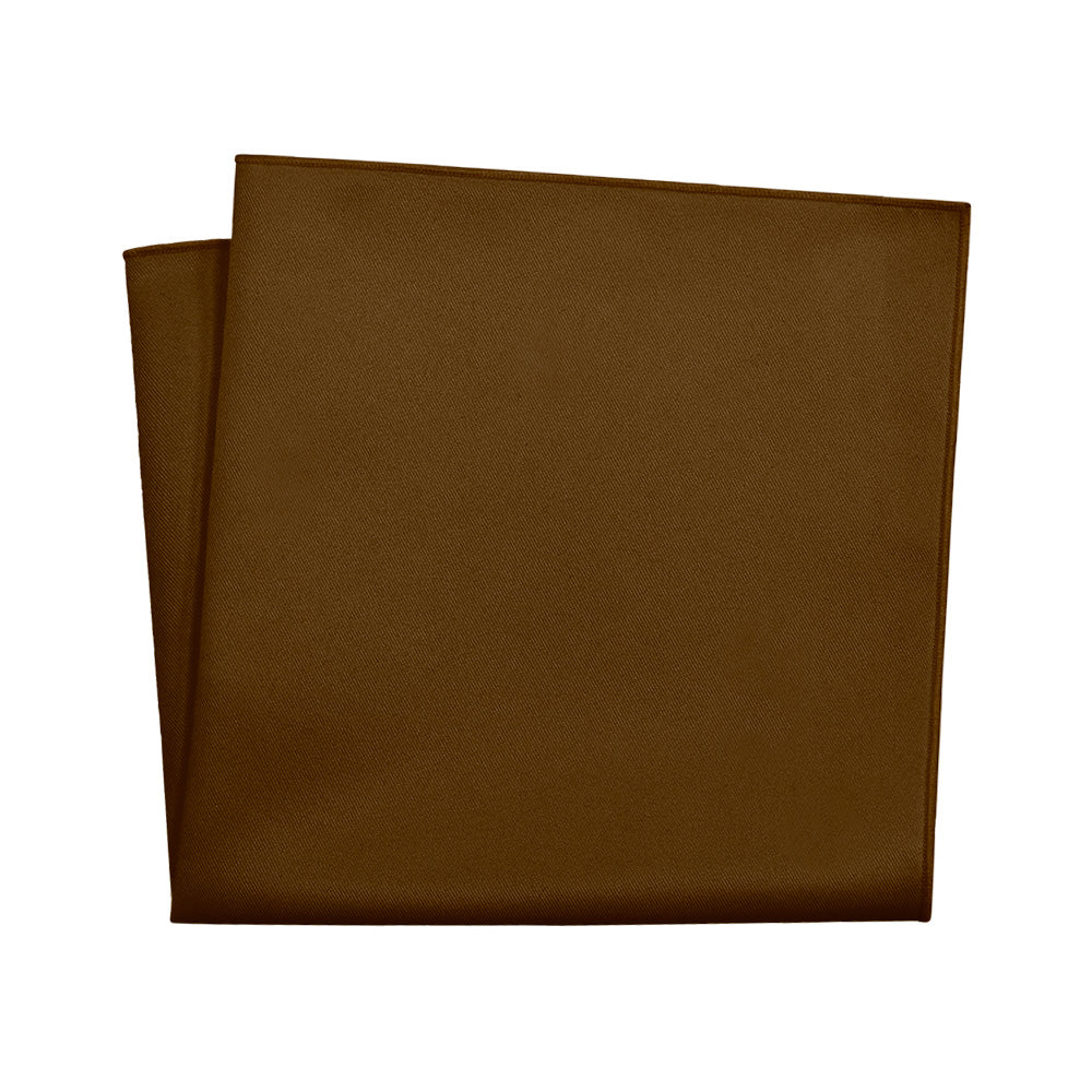 Azazie Espresso Pocket Square - 12" Square - Knotty Tie Co.