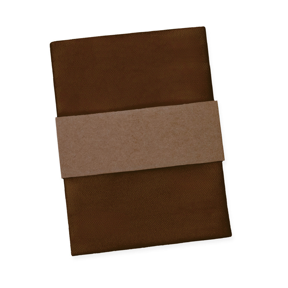 Azazie Espresso Pocket Square - Packaging - Knotty Tie Co.