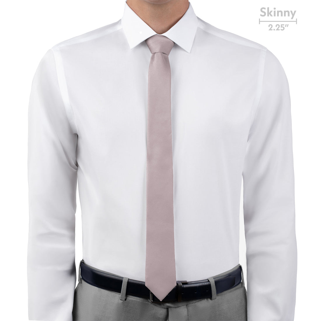 Azazie Frosted Lilac Necktie - Skinny - Knotty Tie Co.