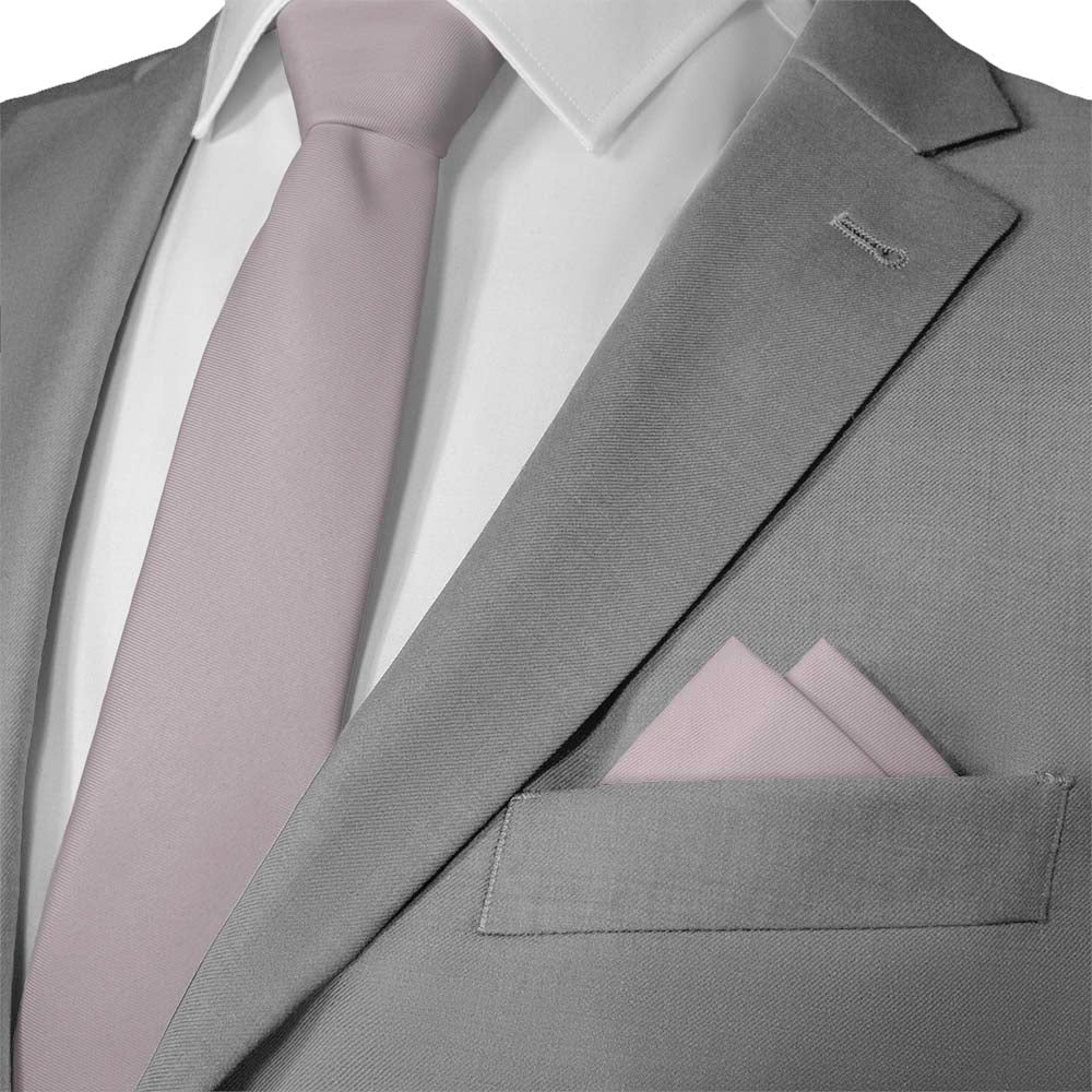 Azazie Frosted Lilac Pocket Square - Matching Necktie - Knotty Tie Co.