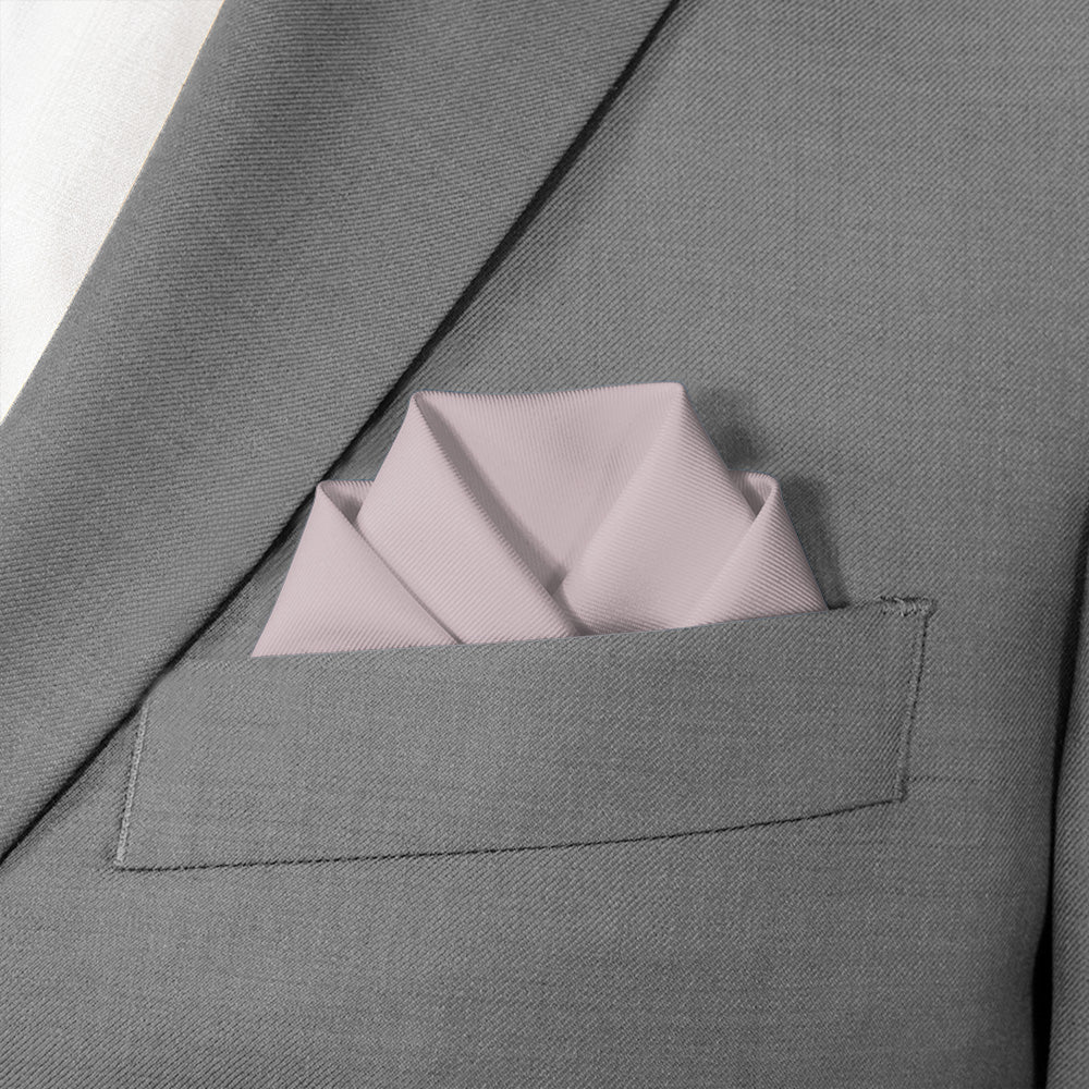 Azazie Frosted Lilac Pocket Square - Scalloped Fold - Knotty Tie Co.