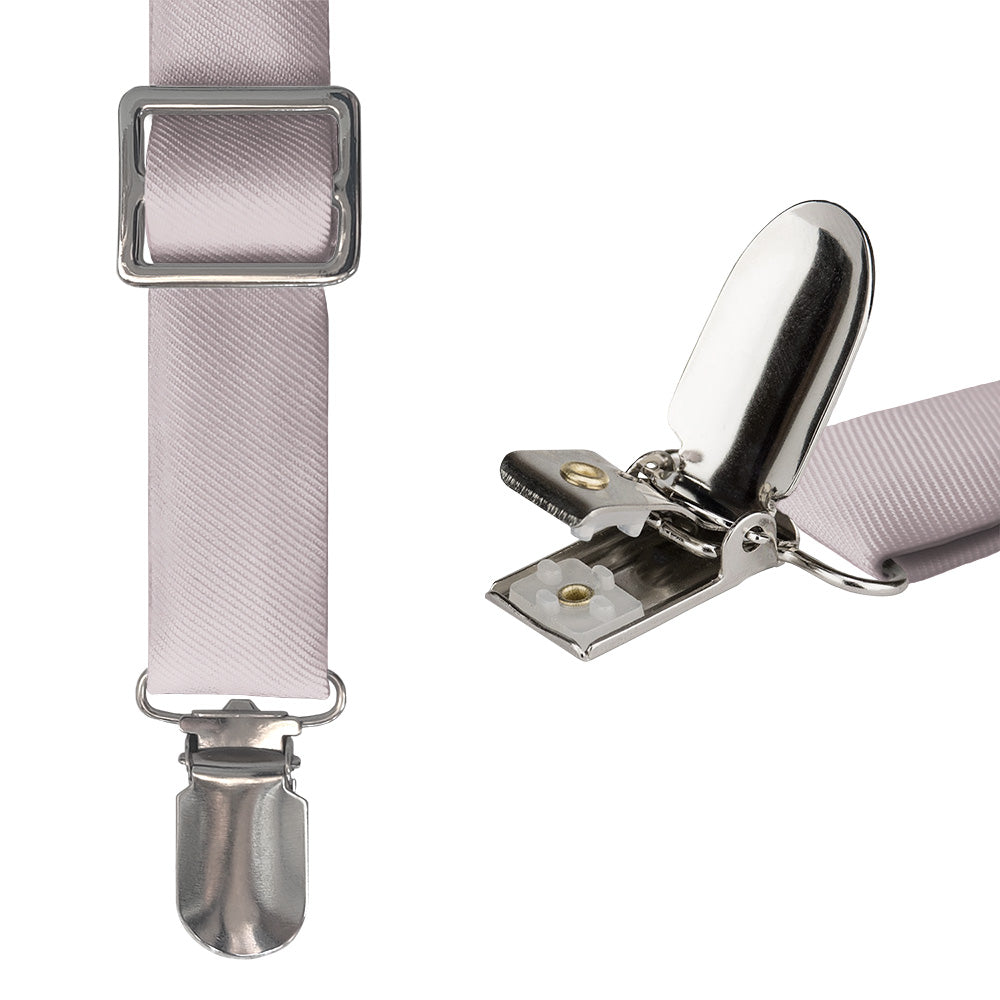 Azazie Frosted Lilac Suspenders - Hardware and Strap - Knotty Tie Co.