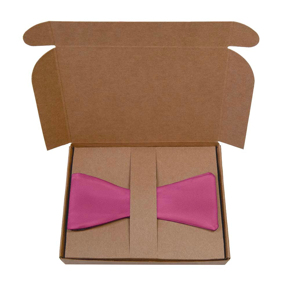 Azazie Fuchsia Bow Tie- Kraft Gift Box Packaging - Knotty Tie Co.