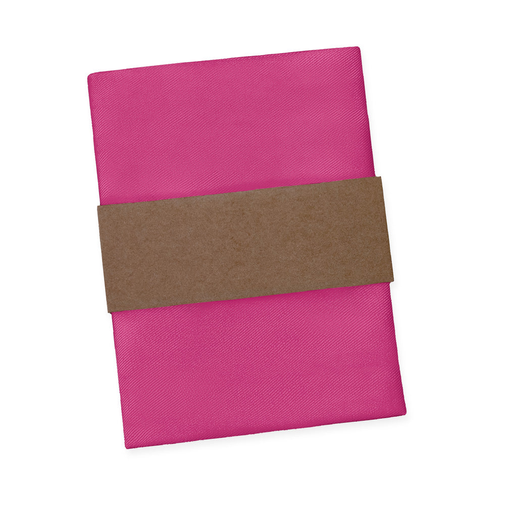 Azazie Fuchsia Pocket Square - Packaging - Knotty Tie Co.