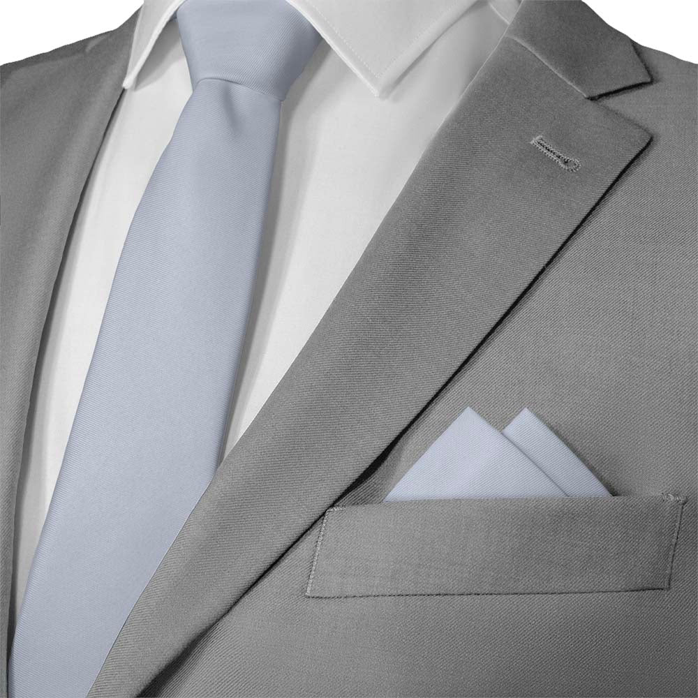 Azazie Ice Pocket Square - Matching Necktie - Knotty Tie Co.