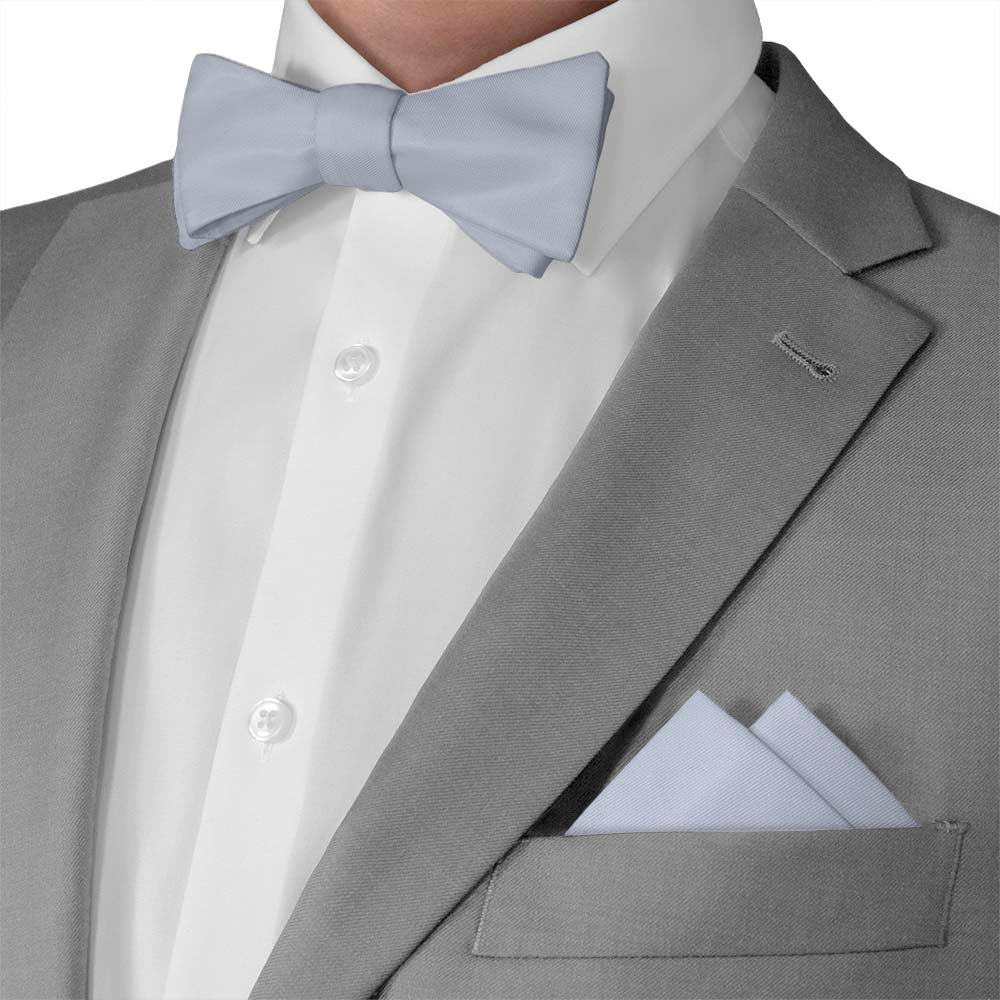 Azazie Ice Pocket Square - Matching Bow Tie - Knotty Tie Co.
