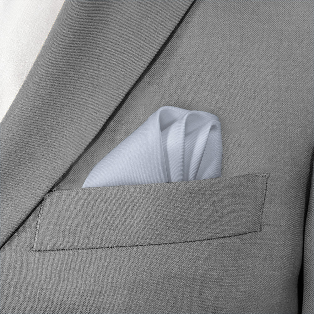 Azazie Ice Pocket Square - Wave Fold - Knotty Tie Co.