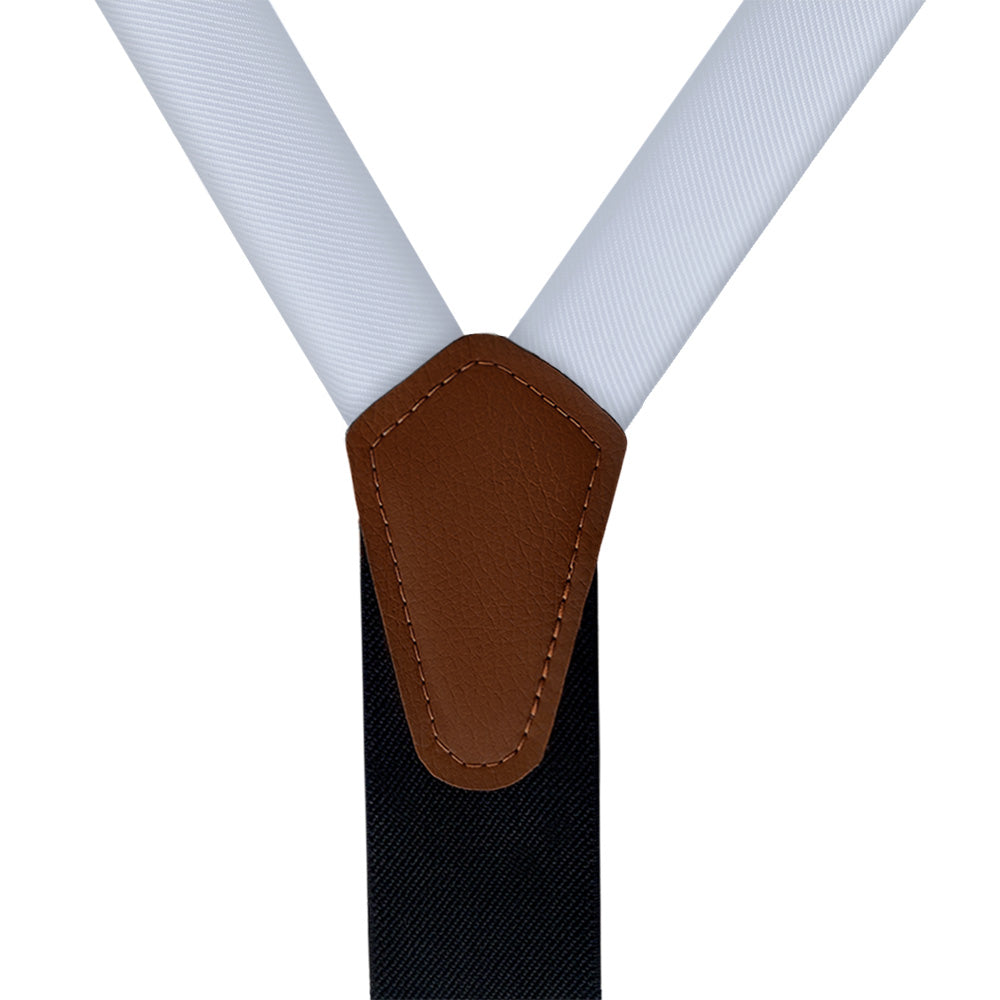 Azazie Ice Suspenders - Vegan Leather Y-Back - Knotty Tie Co.