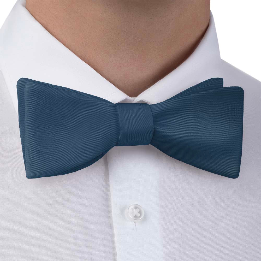 Azazie Ink Blue Bow Tie - Bow Tie with Dress Shirt - Knotty Tie Co.