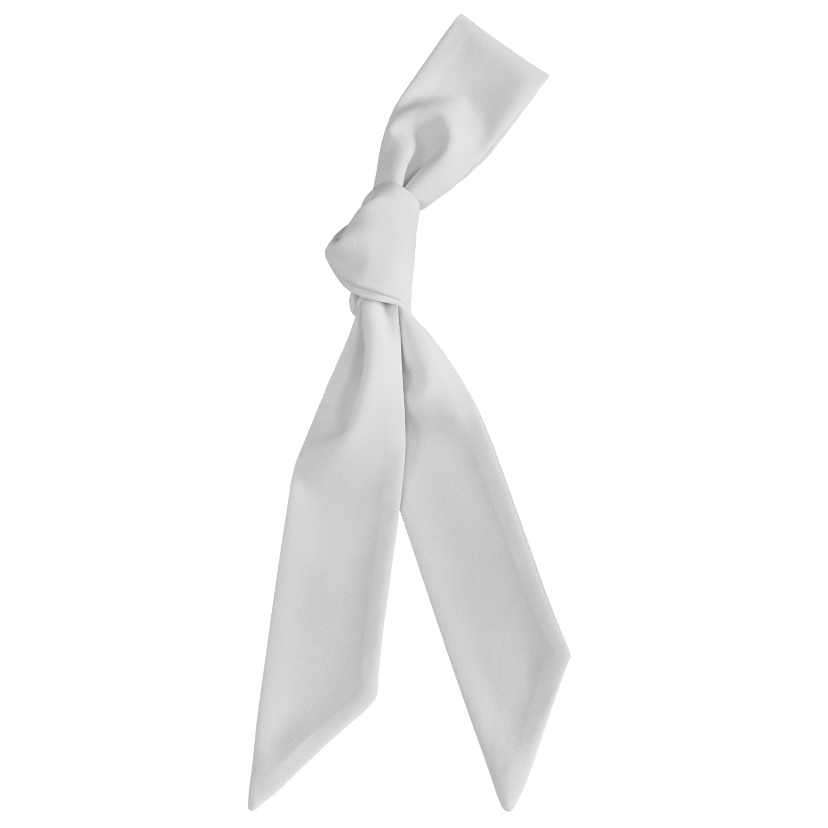 Azazie Ivory Hair Scarf - Scarf Tied Into Knot - Knotty Tie Co.