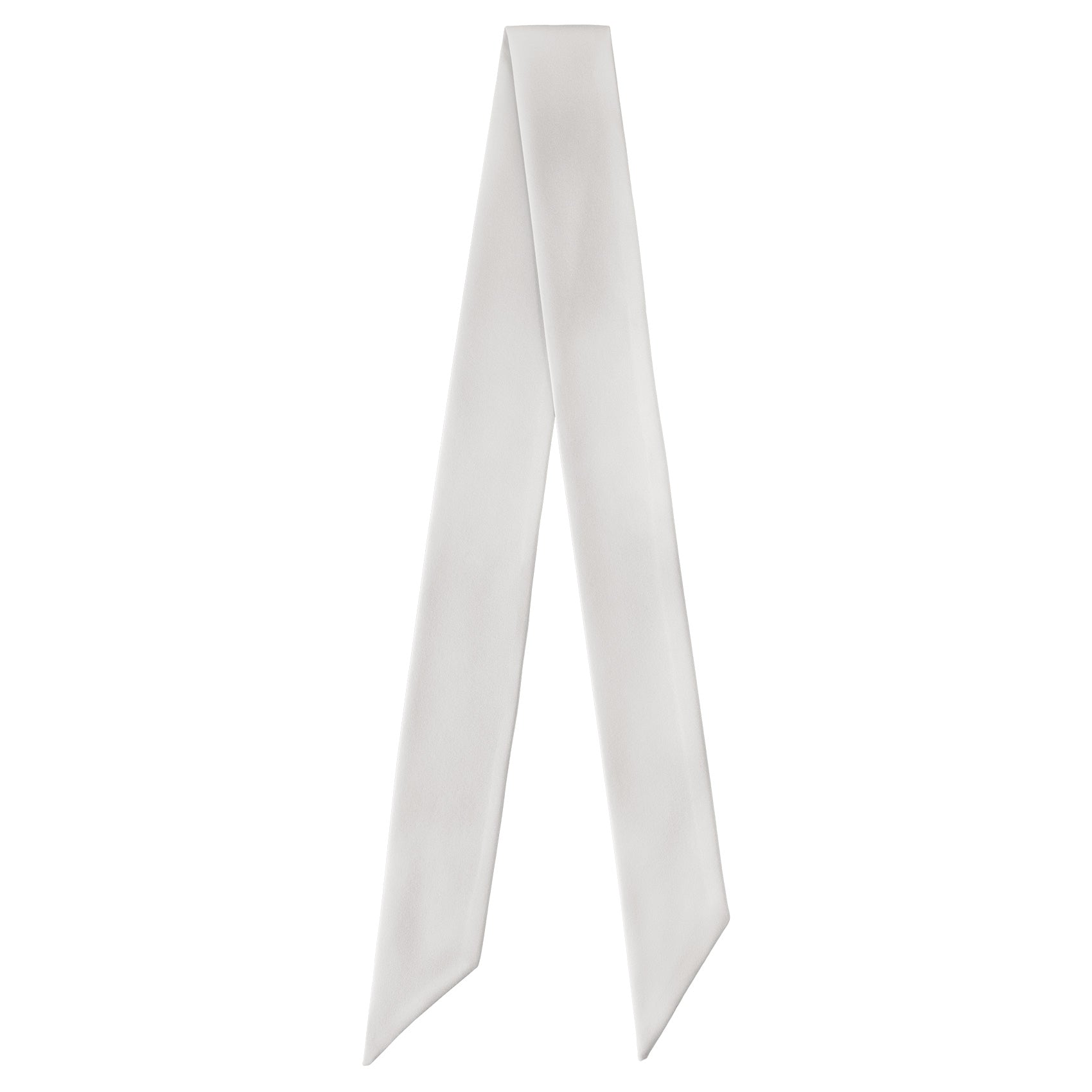 Azazie Ivory Hair Scarf - Full View of Hair Scarf - Knotty Tie Co.