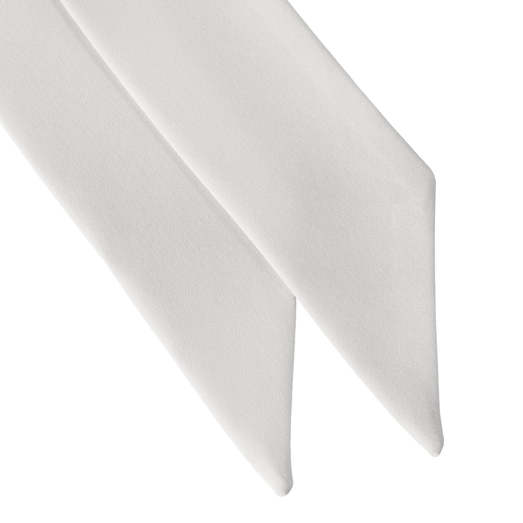 Azazie Ivory Hair Scarf - Scarf Tapered Ends - Knotty Tie Co.