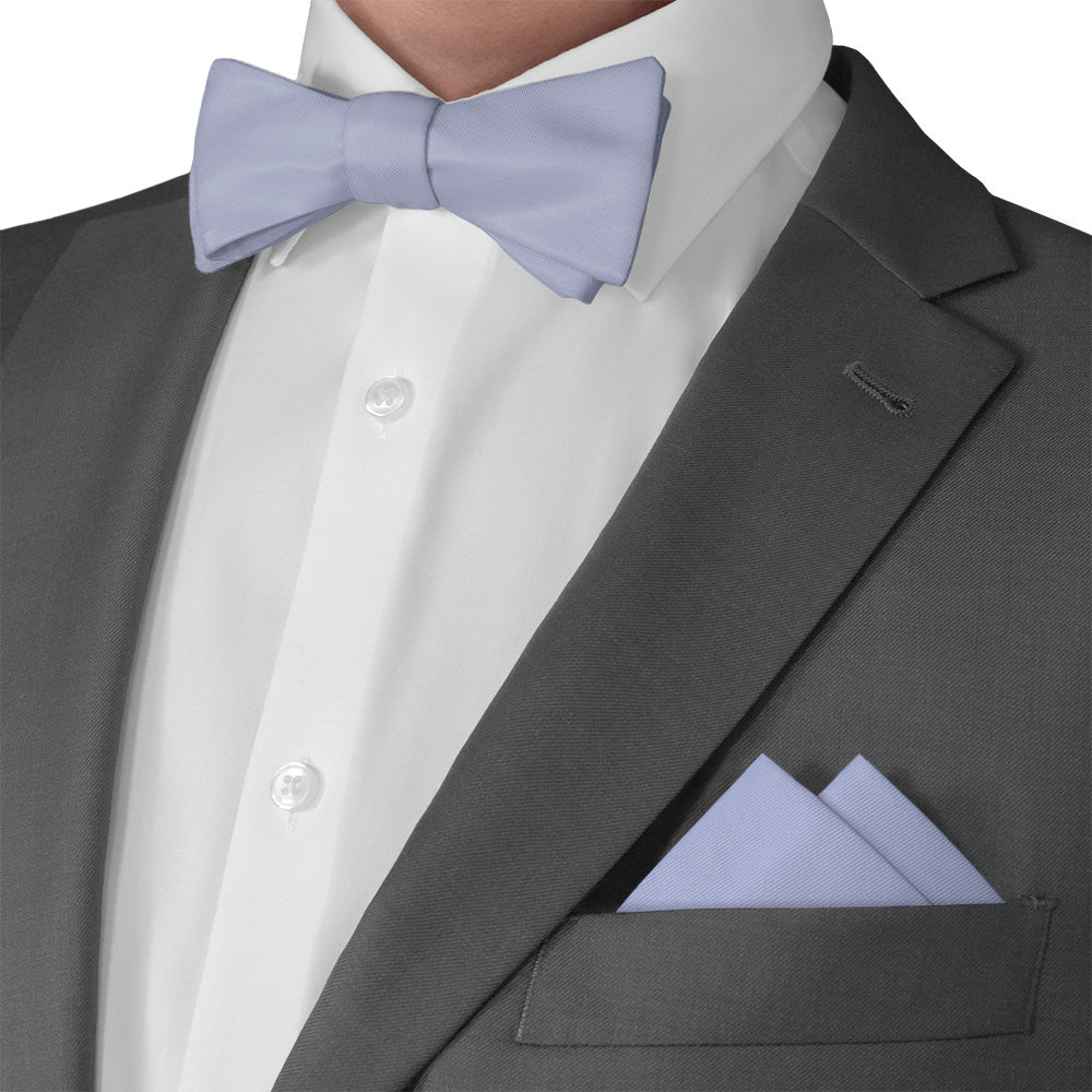 Azazie Lavender Pocket Square - Matching Bow Tie - Knotty Tie Co.