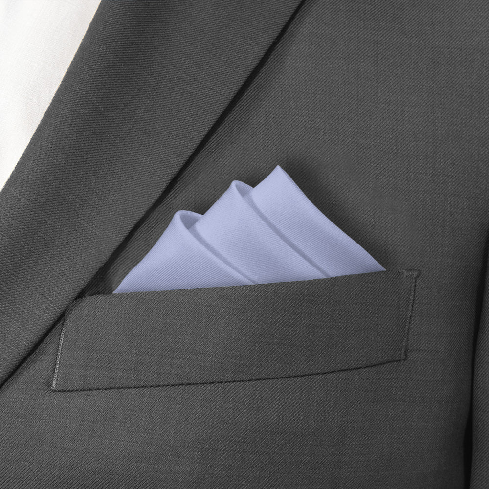 Azazie Lavender Pocket Square - Stairs Fold - Knotty Tie Co.