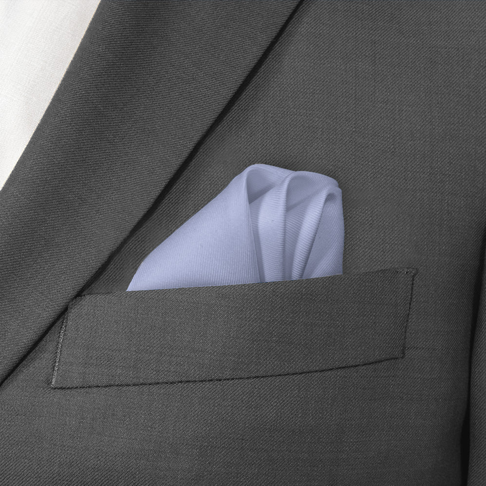 Azazie Lavender Pocket Square - Wave Fold - Knotty Tie Co.
