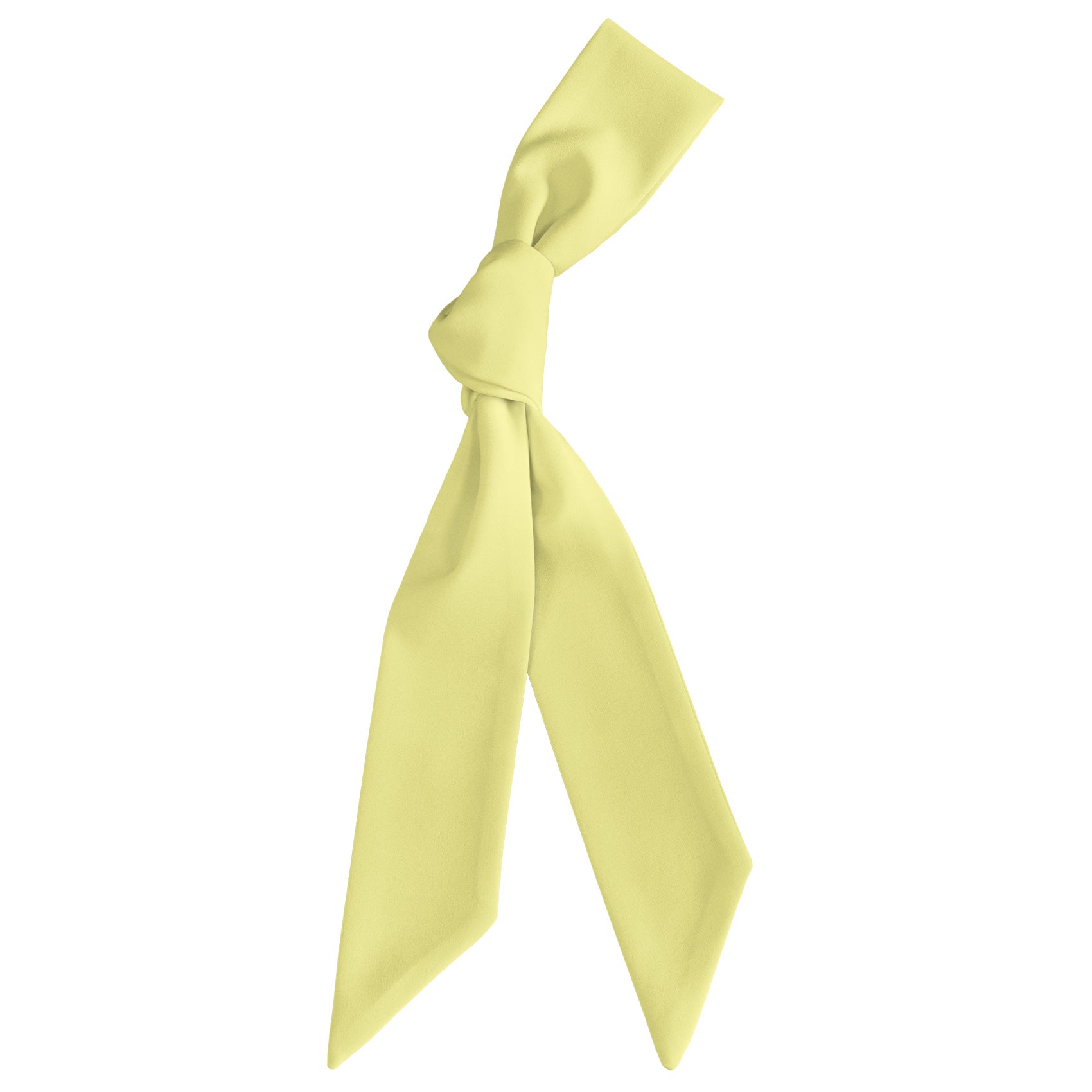 Azazie Lemon Sorbet Hair Scarf - Scarf Tied Into Knot - Knotty Tie Co.
