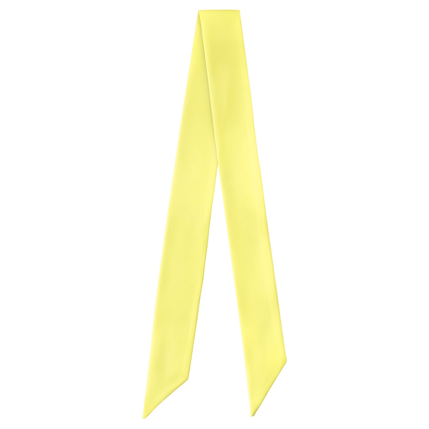 Azazie Lemon Sorbet Hair Scarf - Full View of Hair Scarf - Knotty Tie Co.