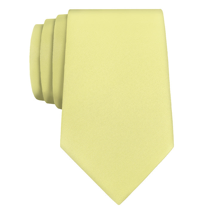 Azazie Lemon Sorbet Necktie - Rolled - Knotty Tie Co.