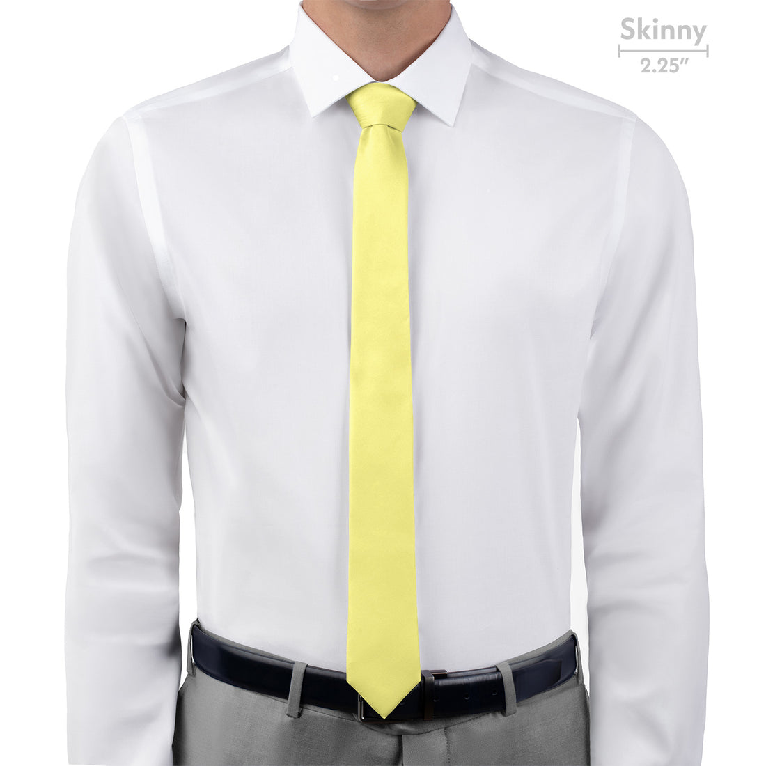 Azazie Lemon Sorbet Necktie - Skinny - Knotty Tie Co.