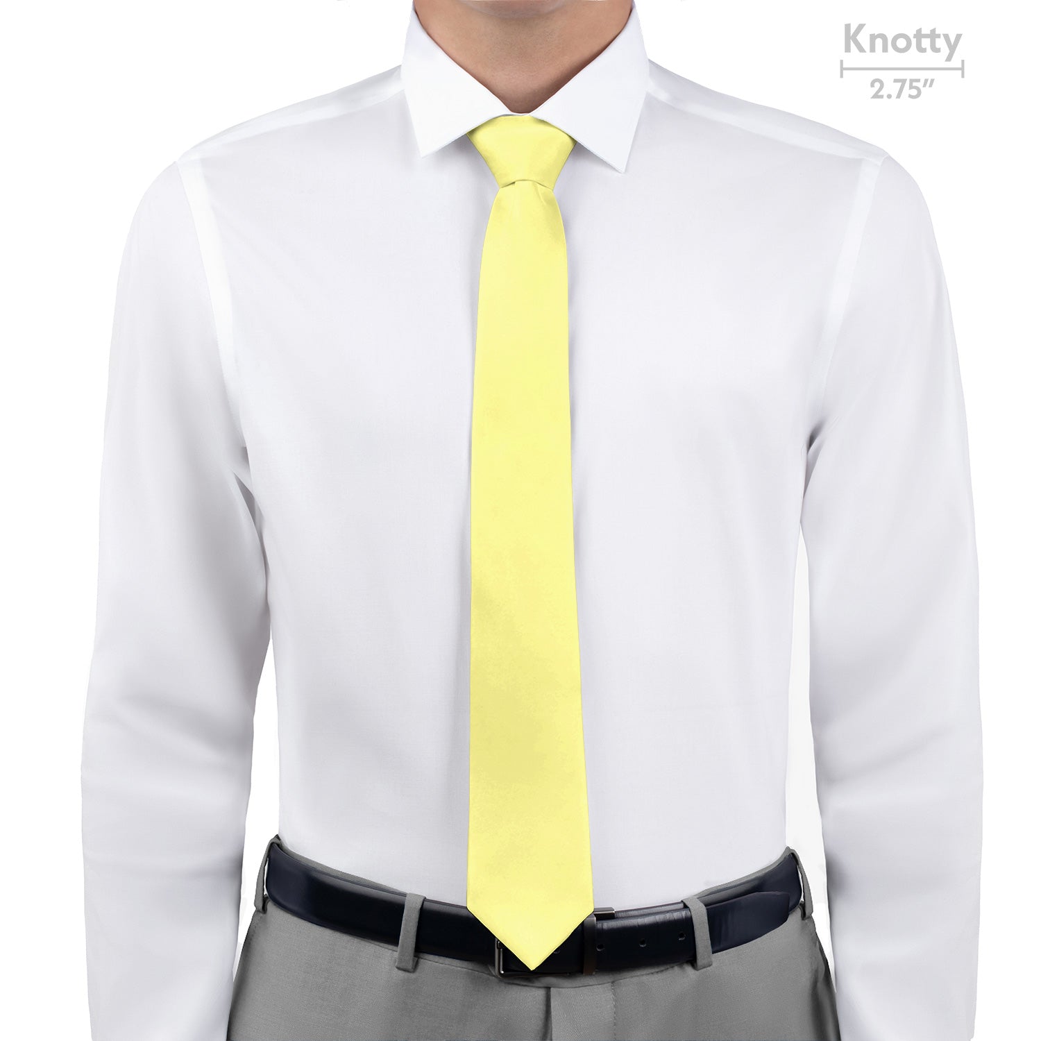 Azazie Lemon Sorbet Necktie - Knotty - Knotty Tie Co.