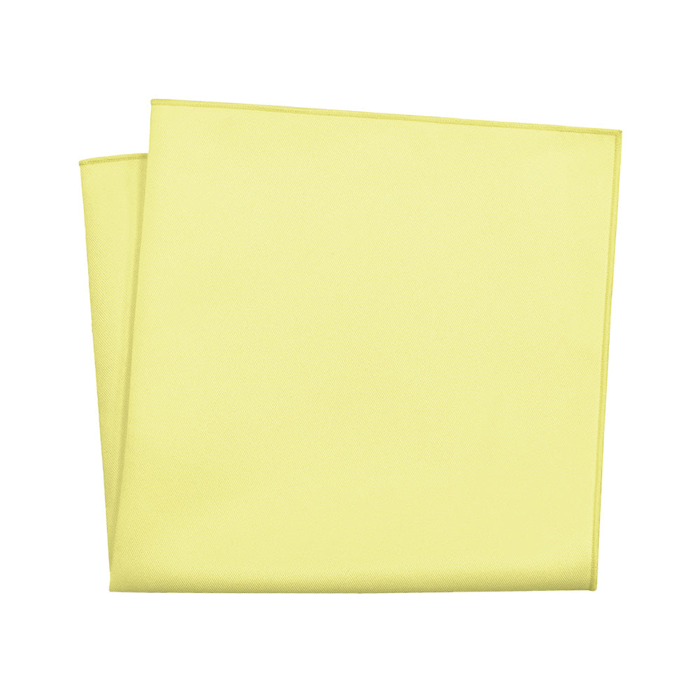 Azazie Lemon Sorbet Pocket Square - 12" Square - Knotty Tie Co.